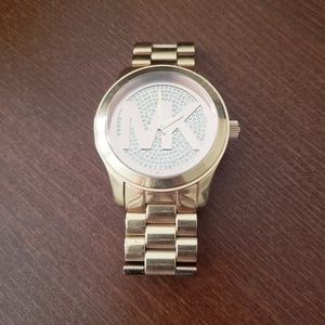 Rose Gold MK face watch